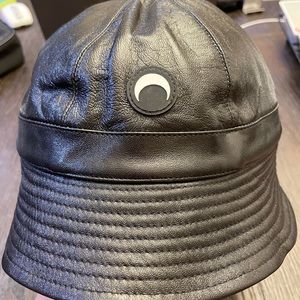 Marine Serre: Leather Bucket Hat